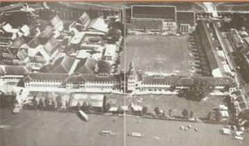 ภาพถ่ายมหาวิทยาลัยธรรมศาสตร์ศูนย์ท่าพระจันทร์ก่อนสร้างตึกคณะศิลปศาสตร์